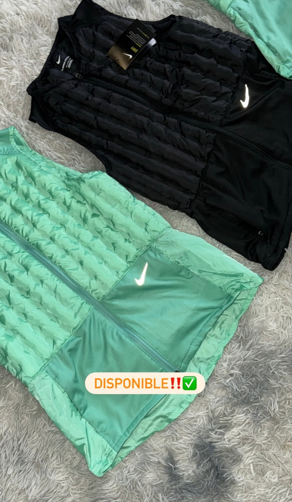 GILET NIKE THERMA FIT NOIR | VERT