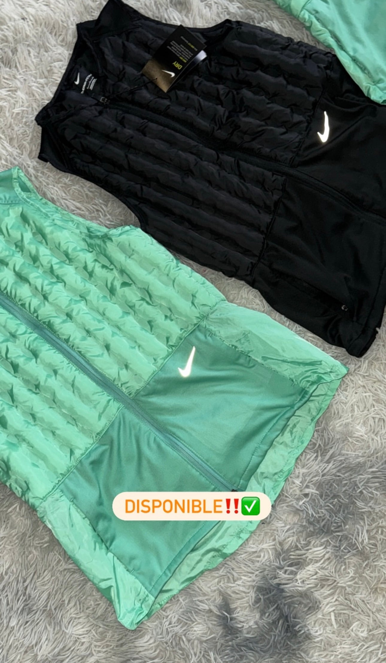 GILET NIKE THERMA FIT NOIR | VERT