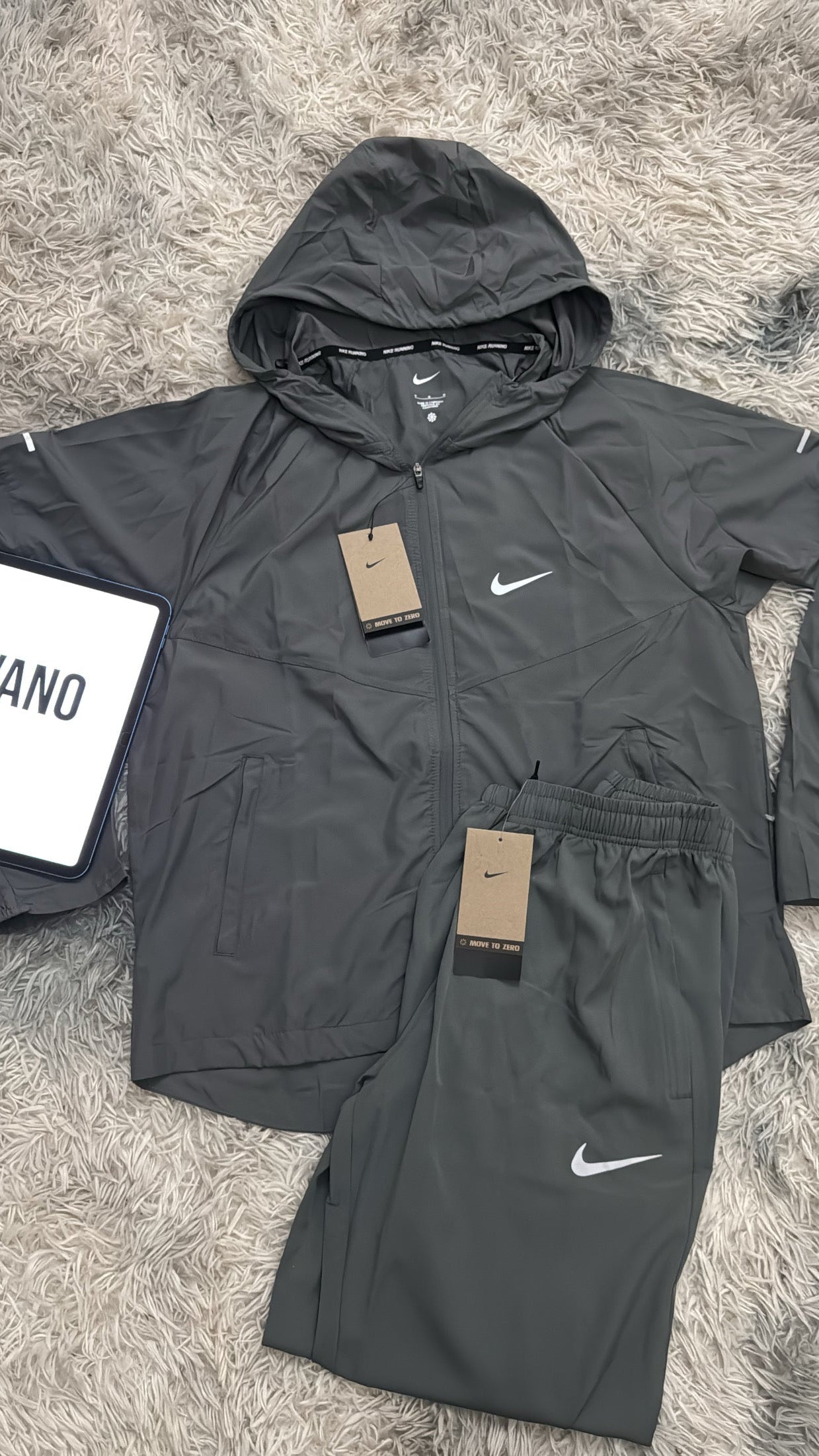 Ensemble nike Miller noir gris | meilleur qualité 🥇