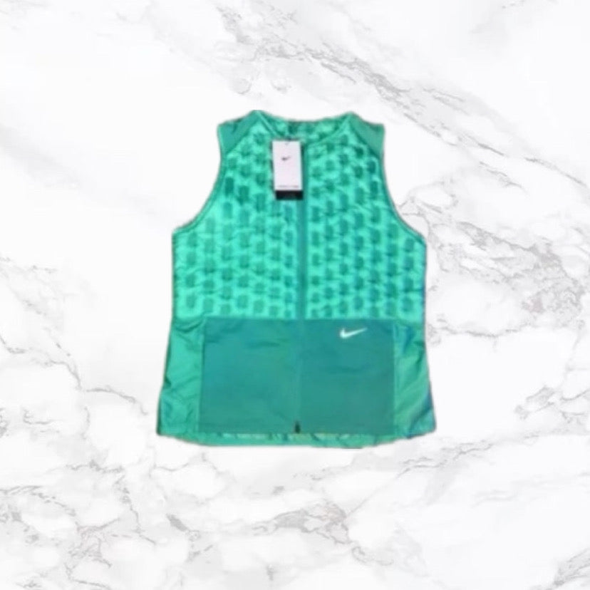 GILET THREMA FIT RUNNING VERT/NOIR